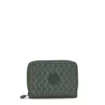 Kipling Money Love Medium Wallet Green Embosse - Kipling
