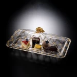 طقم أكريلك مستطيل لتقديم الحلويات 60 سنتيمتر - فيغ