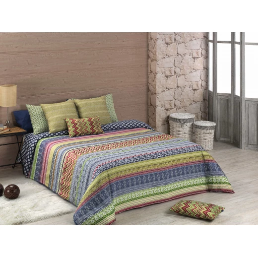 طقم لحاف صيفي لون أزرق, حجم مجوز كبير, 4 قطع من كانيتي طقم لحاف صيفي لون أزرق, حجم مجوز كبير, 4 قطع من كانيتي