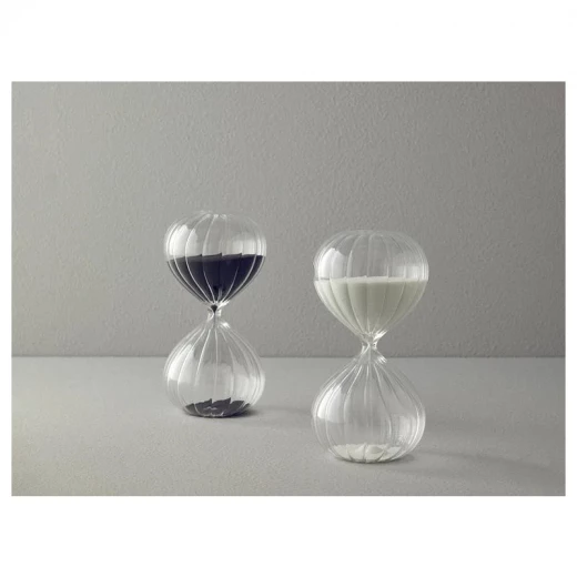ساعة رملية 45 دقيقة لون أبيض, حجم 10×10×20 سم من انجلش هوم - انجلش هوم - Image 3