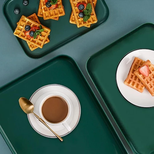 Vague Fast Food Tray Plastic 45 centimeter x 35 centimeter Green - Vague - Image 6