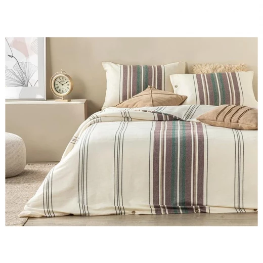 طقم غطاء لحاف، لون خمري، 260حجم سوبر كينج ×220 سم من انجلش هوم
