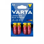 بطاريات Varta 4706 Alkaline Max Tech AA ، 4 عبوات (أزرق / أحمر) - فارتا