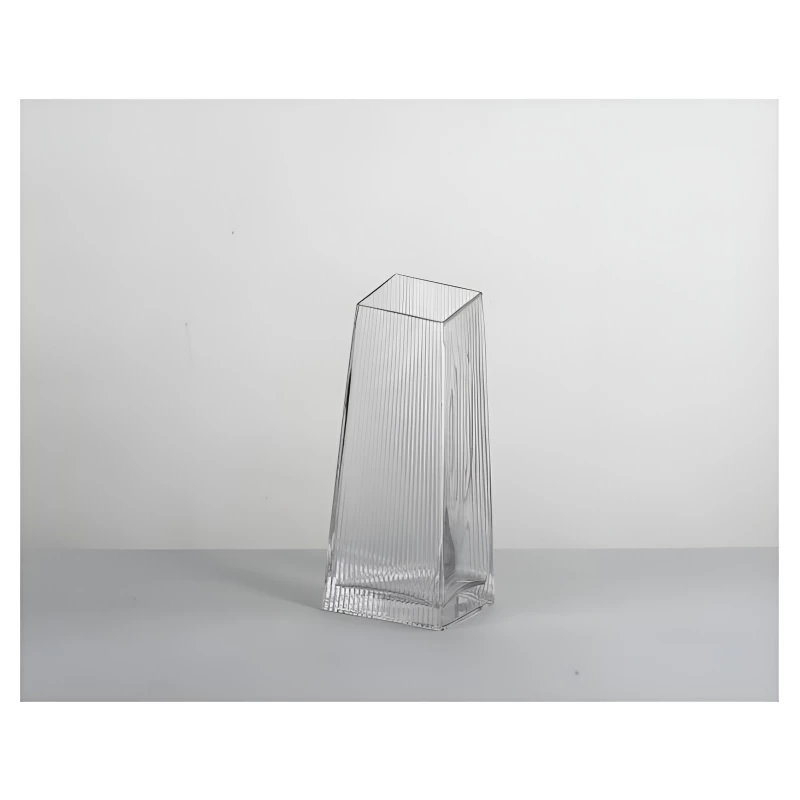 مزهرية شفافة اللون, حجم 30 سم من ارمن - ارمن