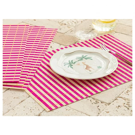 مفرش أطباق، لون زهري، 45×30 سم، 4 قطع من انجلش هوم - انجلش هوم - Image 2