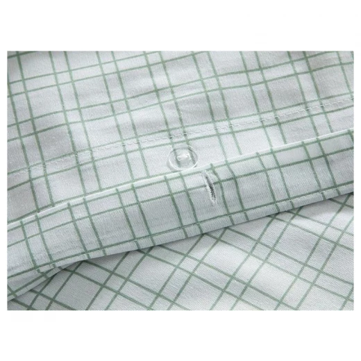 طقم غطاء لحاف مجوز، أخضر، 200×220 سم من انجلش هوم - انجلش هوم - Image 4