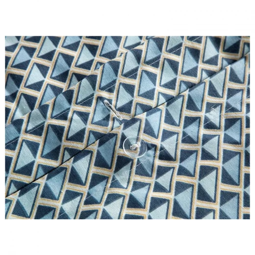 طقم غطاء لحاف مجوز، كحلي، 200×220 سم من انجلش هوم - انجلش هوم - Image 3