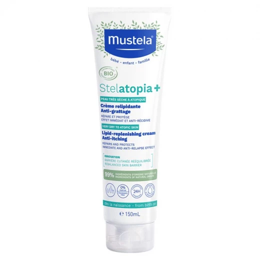Mustela Stelatopia+ Anti-Itch Relipidating Cream For Atopic-Prone Skin 99% Natural Ingredients 150ml - Mustela - Image 2