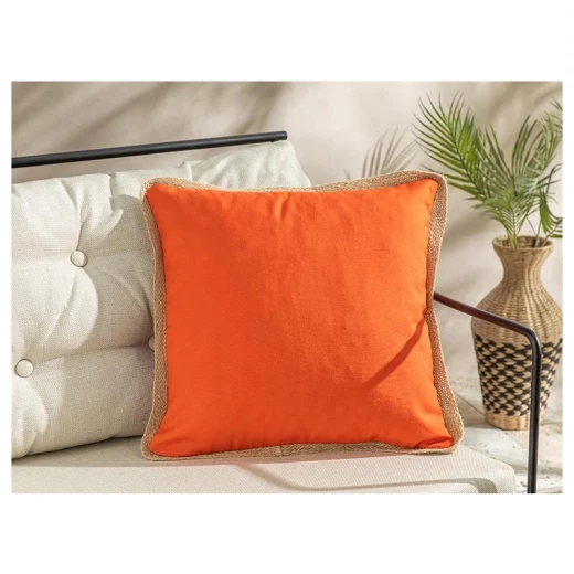 غطاء وسادة لون برتقالي, مقاس 45 × 45 سم، بيج فاتح من انجلش هوم غطاء وسادة لون برتقالي, مقاس 45 × 45 سم، بيج فاتح من انجلش هوم