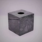 علبة مناديل رخامية مربعة من كاريرا - أسود  من ارمان - ارمن