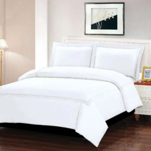 ARMN Naturesoft Kingsize Duvet Cover Set - White 4-Piece ARMN Naturesoft Kingsize Duvet Cover Set - White 4-Piece