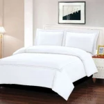 ARMN Naturesoft Queen Duvet Cover Set - White  4-Piece - Armn