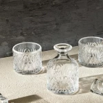 Madame Coco Aron Glass Whiskey Carafe Set - With Lid   3 Piece - Madame COCO