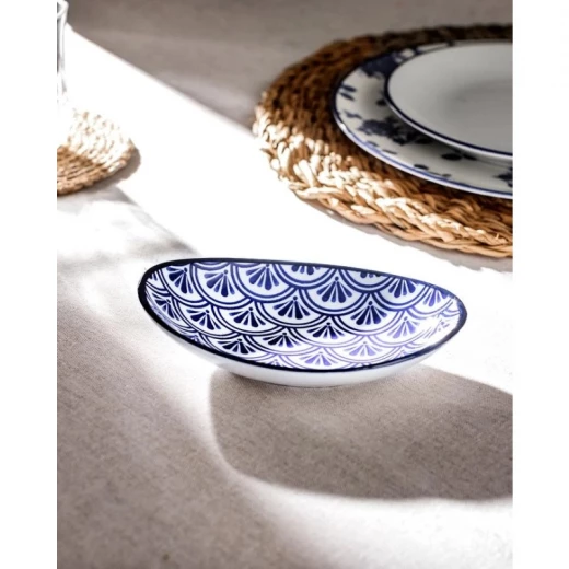Madame Coco Rêve Bleu Belfort New Bone China Oval Plate - Madame COCO - Image 2