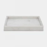 صينية رخام كاريرا مستطيلة - أبيض 30*20 سم من ارمان - ارمن