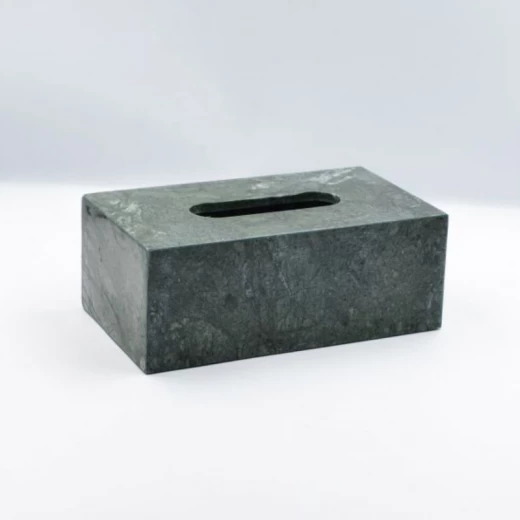 علبة مناديل رخامية مستطيلة من كاريرا - أخضر من ارمان - ارمن - Image 2