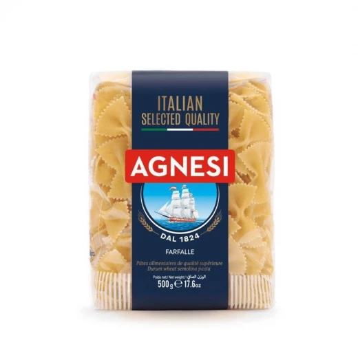 Agnesi Le Cravattine Fine Quality Pasta 500 g Agnesi Le Cravattine Fine Quality Pasta 500 g