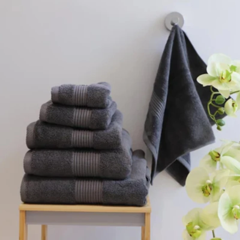 Nova  home towel pretty coll. Plain  black 50*100 - Nova Home