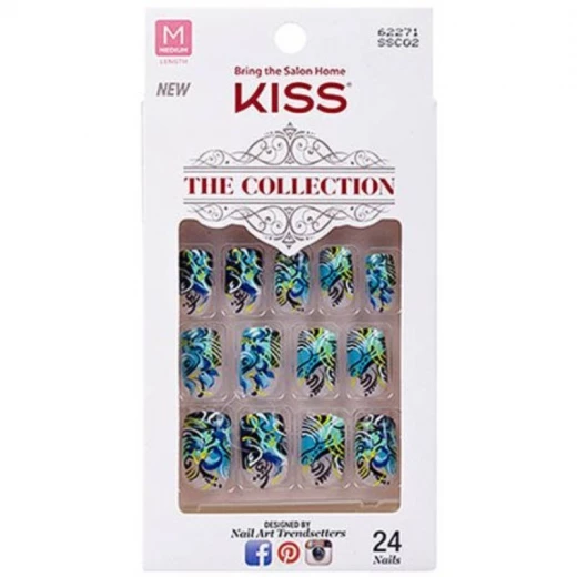 Kiss Extravagance Nail Art Design Kit Medium Length Manicure Set for Women Kiss Extravagance Nail Art Design Kit Medium Length Manicure Set for Women