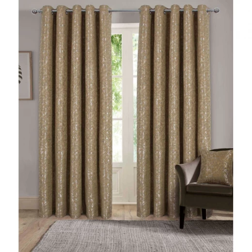 NOVA curtain with loops set shams Gold 170*240 2pcs NOVA curtain with loops set shams Gold 170*240 2pcs