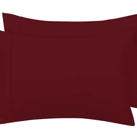Royale pillow case plain standard burgandy Royale pillow case plain standard burgandy