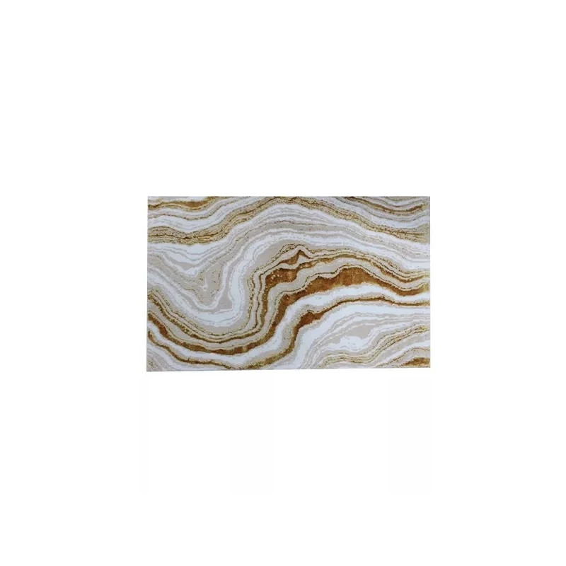 Nova home bath rug stone wave gold 2pcs set - Nova Home