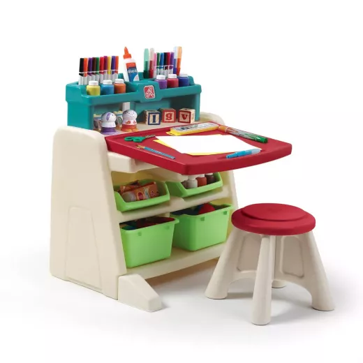 Step2 Flip & Doodle Easel Desk with Stool Step2 Flip & Doodle Easel Desk with Stool