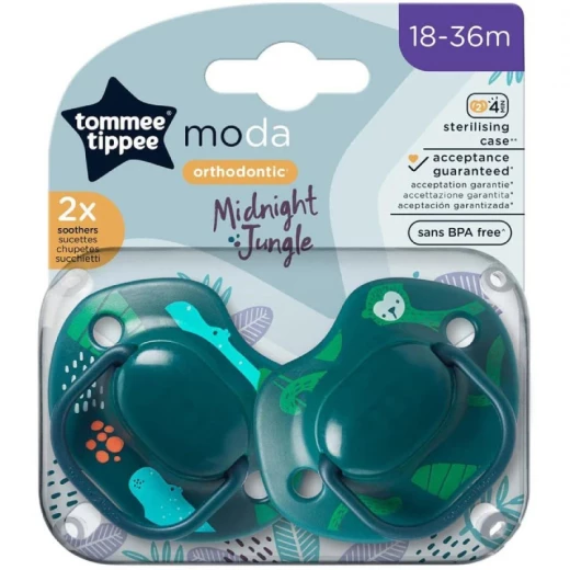 Tommee Tippee Moda Soothers Green 2 Pcs Tommee Tippee Moda Soothers Green 2 Pcs