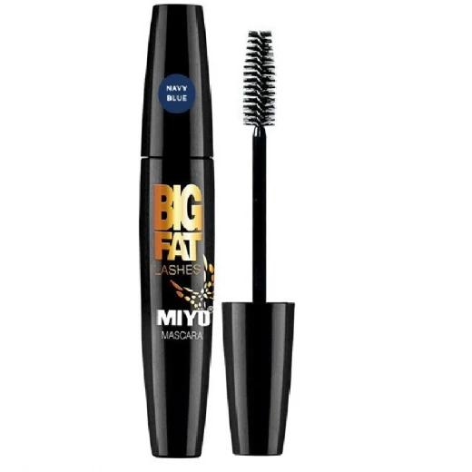 Miyo Big Fat Lashes Navy Blue Mascara Volume Enhancing Makeup for Sensitive Eyes 10 ml Miyo Big Fat Lashes Navy Blue Mascara Volume Enhancing Makeup for Sensitive Eyes 10 ml
