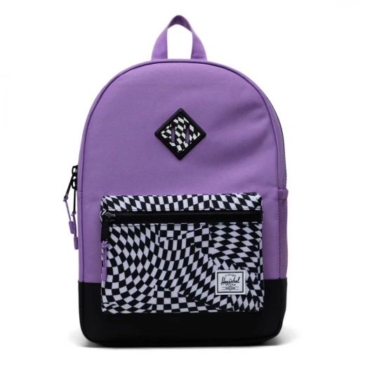 Herschel Heritage Youth BackPack Warp Check/Amethyst Orchid Herschel Heritage Youth BackPack Warp Check/Amethyst Orchid