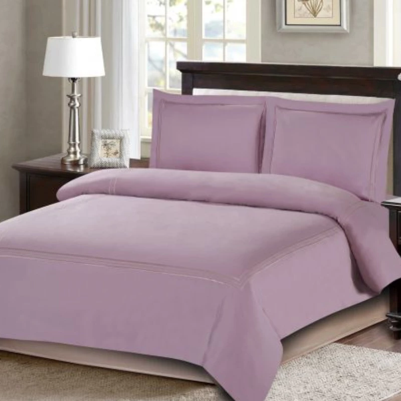 ARMN Nature soft King size Duvet Cover Set - Light Lilac 4-Piece - Armn