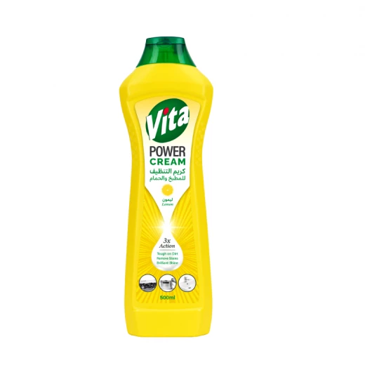 Vita Cleaning Cream for Kitchen and Bathroom, Lemon 500ml Vita Cleaning Cream for Kitchen and Bathroom, Lemon 500ml