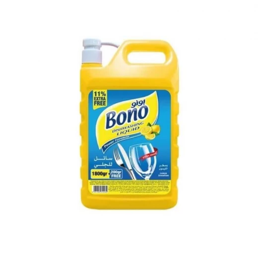 Bono Dishwashing Liquid Lemon Flavor 1.8 Liter Bono Dishwashing Liquid Lemon Flavor 1.8 Liter