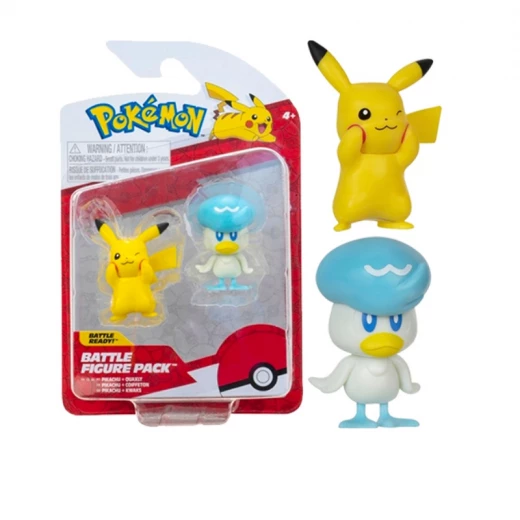 Pokemon Battle Pikachu And Quaxly Figurines Pokemon Battle Pikachu And Quaxly Figurines