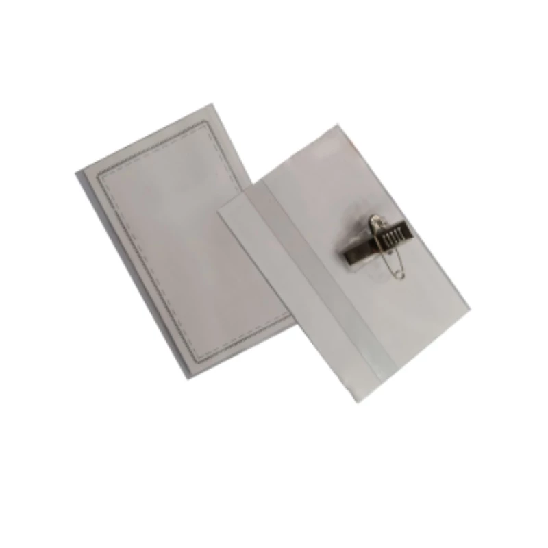 Name Badge with Safety Pin Clip - Amigo