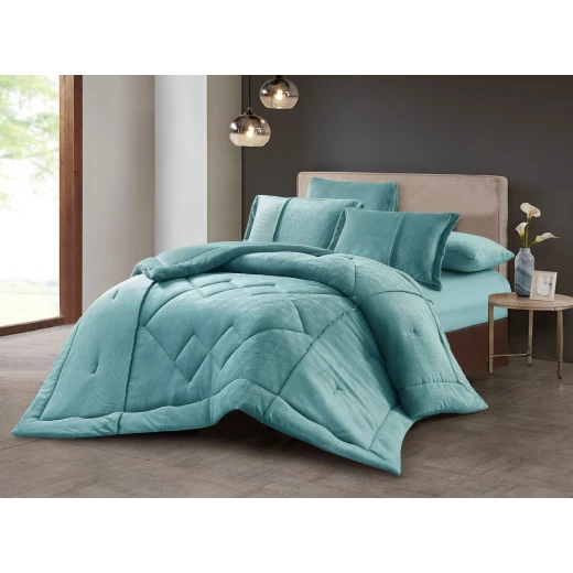 Oxford home grace flannel comforter set king size 6 pcs Oxford home grace flannel comforter set king size 6 pcs