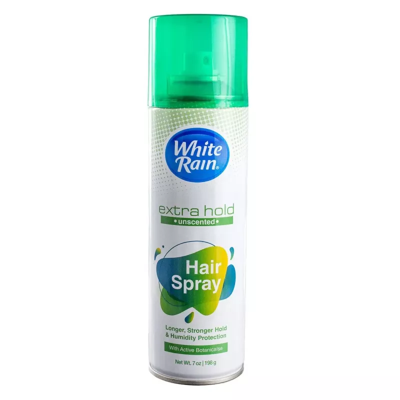 بخاخ الشعر وايت راين إيروسول لتثبيت إضافي غير معطر 198 جم - White Rain