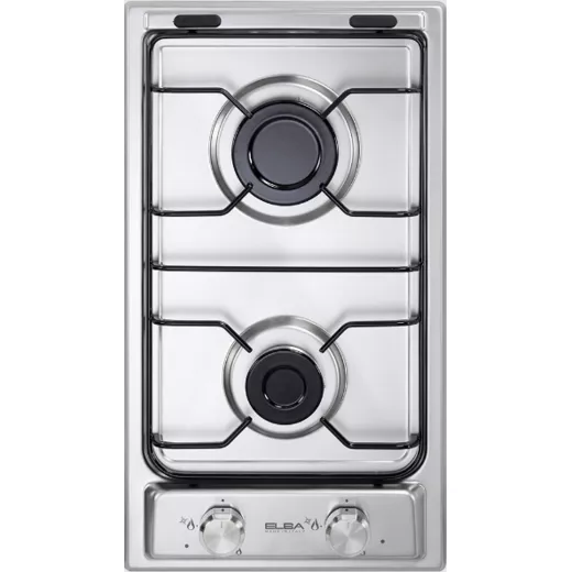 ELBA 30cm Stainless Steel Built-In Gas Hob - Sleek Design, Enamelled Pan Supports. Perfect for Modern Kitchens. Efficient cooking with this compact gas hob, easy to clean. ELBA 30cm Stainless Steel Built-In Gas Hob - Sleek Design, Enamelled Pan Supports. Perfect for Modern Kitchens. Efficient cooking with this compact gas hob, easy to clean.