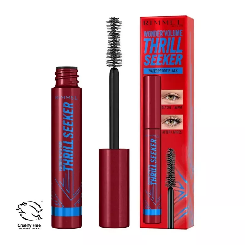 ماسكارا RML Wonder Thrillsker Black مقاومة للماء لتكثيف الرموش 8 مل لمكياج احترافي لتعزيز الرموش - Rml