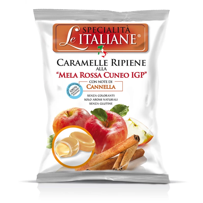 Cnd gf apple & cinnamon filled candies 100g - Specialità Italiane