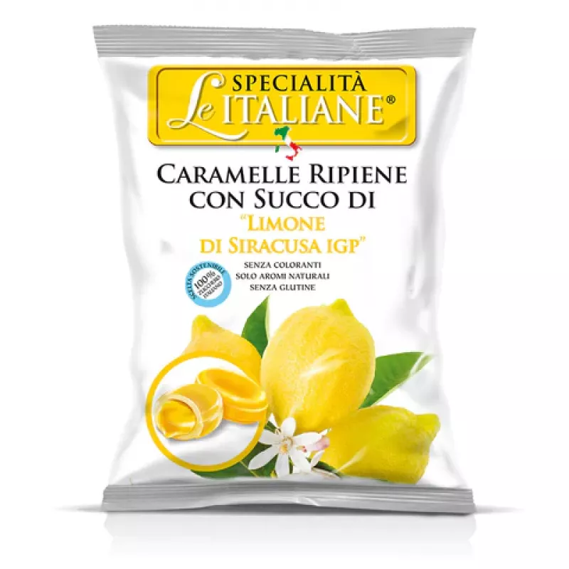 Cnd gf lemon juice filled candies 100g - Specialità Italiane