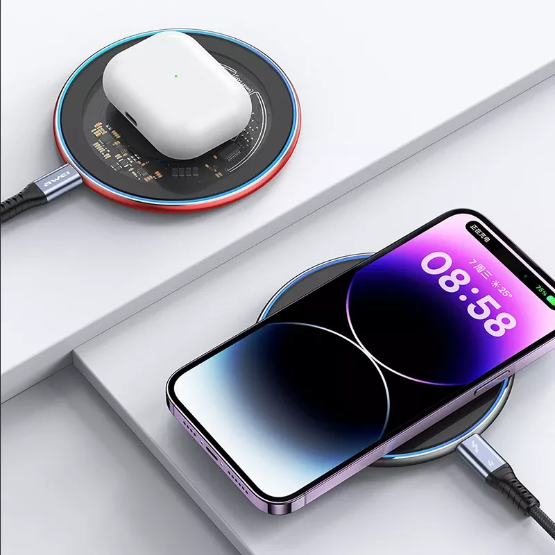 Awei W21 بقدرة 15 واط لنظام iOS وAndroid بنك الطاقة اللاسلكي - اوي
