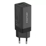 awei PD9 65W ثنائي النوع C / USB-C + USB GaN سريع - اوي