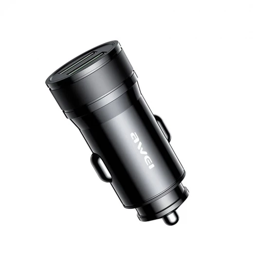 Awei C-830 DC5V 2.4A USB شاحن سيارة 2 منافذ شحن سريع LED ضوء USB شاحن هاتف صغير لهاتف Awei C-830 DC5V 2.4A USB شاحن سيارة 2 منافذ شحن سريع LED ضوء USB شاحن هاتف صغير لهاتف