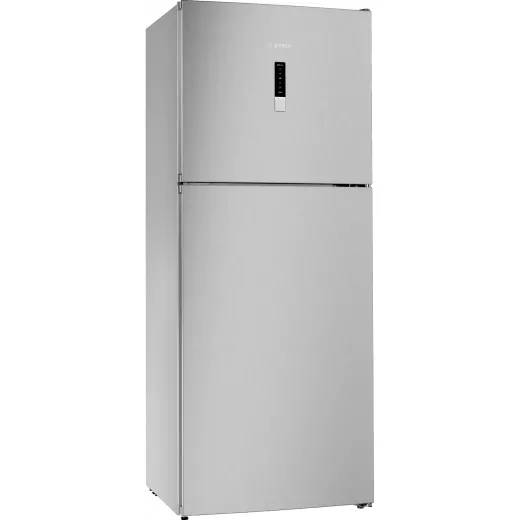 Bosch free-standing fridge-freezer with freezer at top 178 x 70 cm stainless steel look Serie | 4 Bosch free-standing fridge-freezer with freezer at top 178 x 70 cm stainless steel look Serie | 4