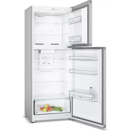 Bosch free-standing fridge-freezer with freezer at top 178 x 70 cm stainless steel look Serie | 4 - BOSCH - Image 2