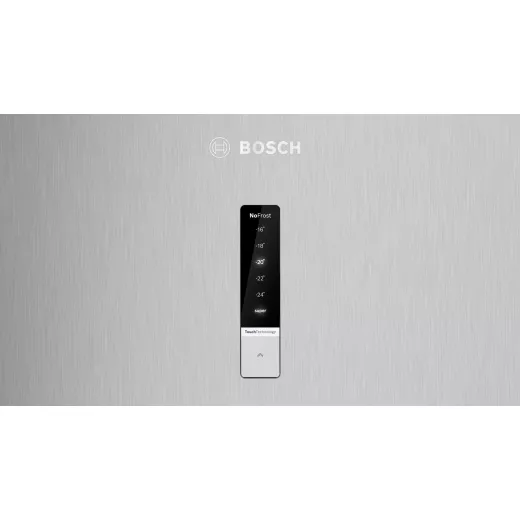 Bosch free-standing fridge-freezer with freezer at top 178 x 70 cm stainless steel look Serie | 4 - BOSCH - Image 3