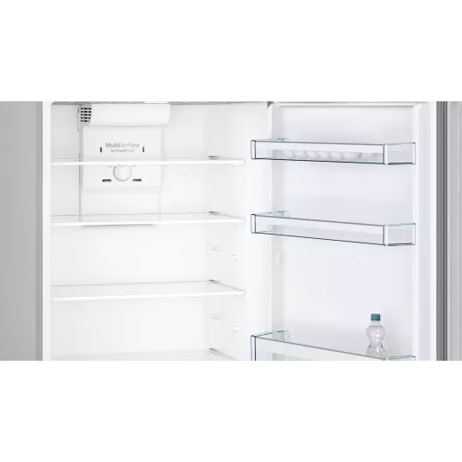 Bosch free-standing fridge-freezer with freezer at top 178 x 70 cm stainless steel look Serie | 4 - BOSCH - Image 4