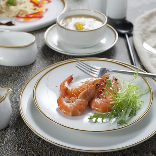 طبق بورسلان سميك بحواف 10 - بورسيليتا - Image 4