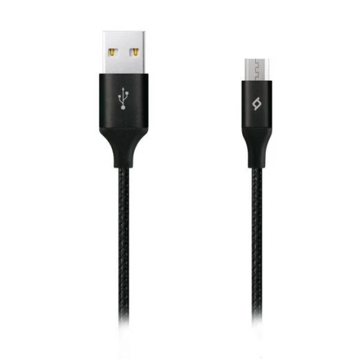 أسود تي تيك ألوميكابل  USB صغير، 2.0، XXL، 3MT.  كابل شحن / بيانات - تي تي اي سي - Image 2